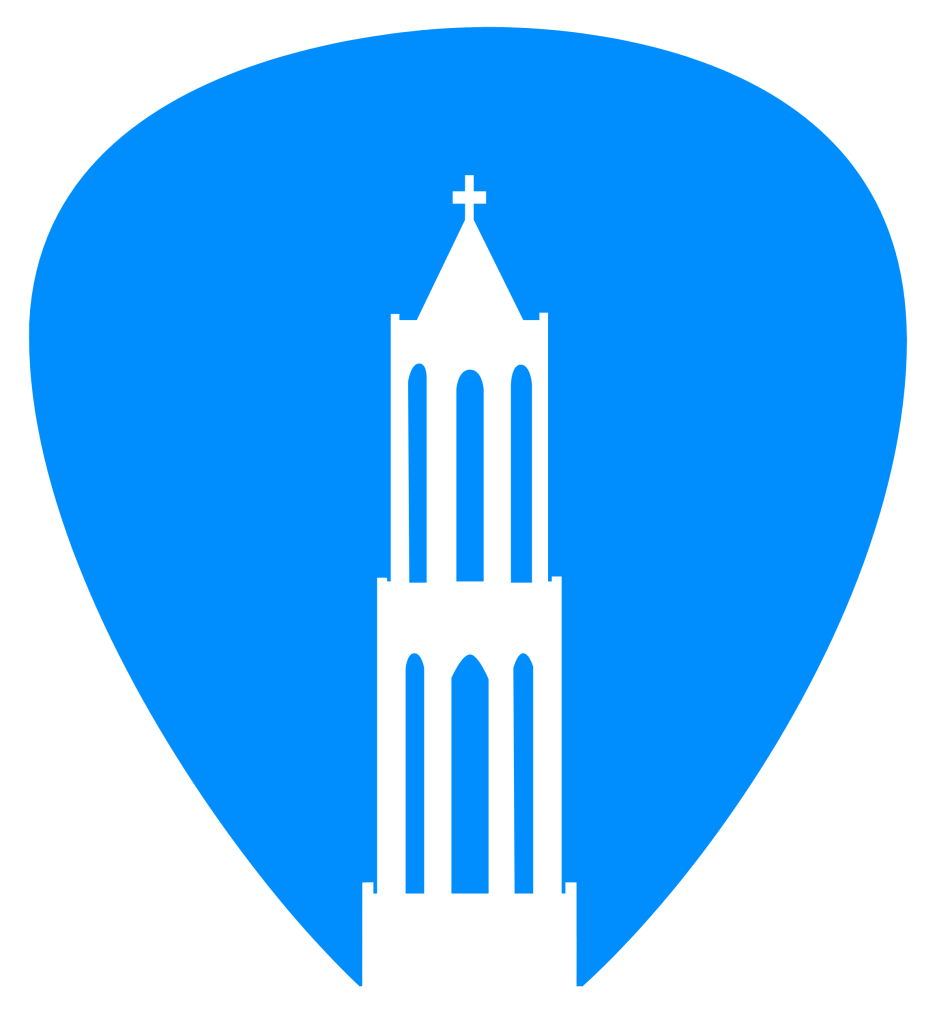 Gitaarles Utrecht – plectrum met Domtoren